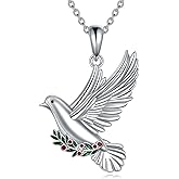 JBAERD 925 Sterling Silver Duck/Dove/Goose/Owl/Starfish/Octopus/Penguin Necklace Cute Animal Jewelry Birthday Gifts for Women