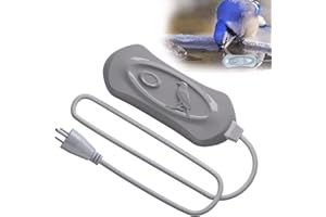 EDIBIN 80W Bird Bath Heater, Bird Bath Deicer,Bird Bath Water Heater for Winter with 3.5 ft Long Cord Waterproof & Thermostatic Control Bird Bath Heater,Bird Bath Deicer Heater