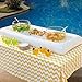 Cool Downz Inflatable Salad/Serving Bar, White, 51