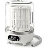 3-in-1 Mini Portable Washing Machine, 3L Capacity Compact Washer with Digital Display &amp; Multiple Modes, Durable ABS &amp; PP Material, Small Laundry Solution for Undergarments, Socks, Baby Clothes