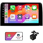 2+32G Android 13 Double Din Car Stereo for Honda CR-V 2017-2021 with 10.1 Inch Touchscreen Radio Built-in Wireless Carplay/Android Auto/GPS/Bluetooth/FM/AUX-in/Steering Wheel Controls/Backup Camera