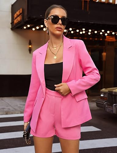 Fashion Pink Blazer Coat Womens Blazer Amazon Pink Blazer Nj365