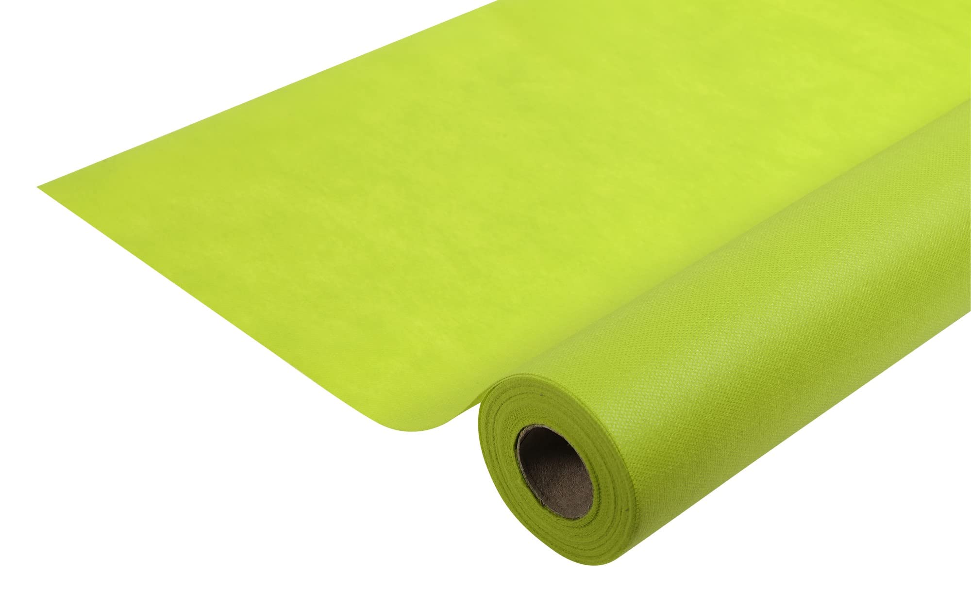 Disposable spun bound non-woven tablecloth - Roll 20 M long X 1.20 M wide - Tear-proof, water-repellent and wipe able material - Kiwi — image 1