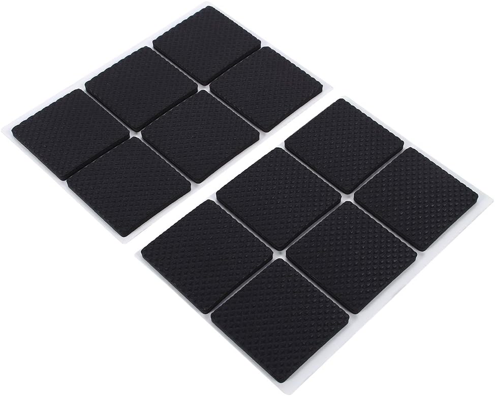 Furniture Pads, Antislip SelfAdhesive Thicken Rubber Feet Pad for Furniture Desk Table Sofa