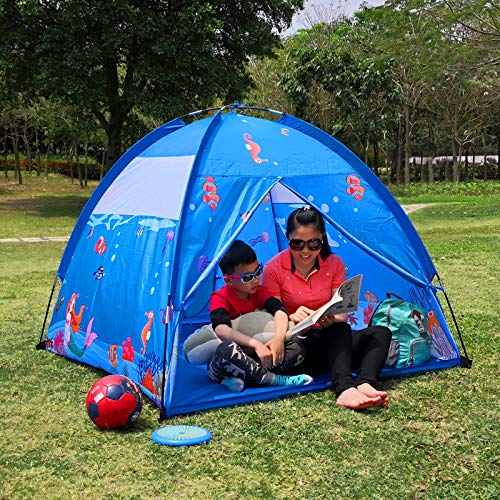 Homfu Kids Play Tent Outdoor Boys Indoor Playhouse for Children Tents
