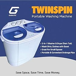 Garatic Portable Compact Mini Twin Tub Washing