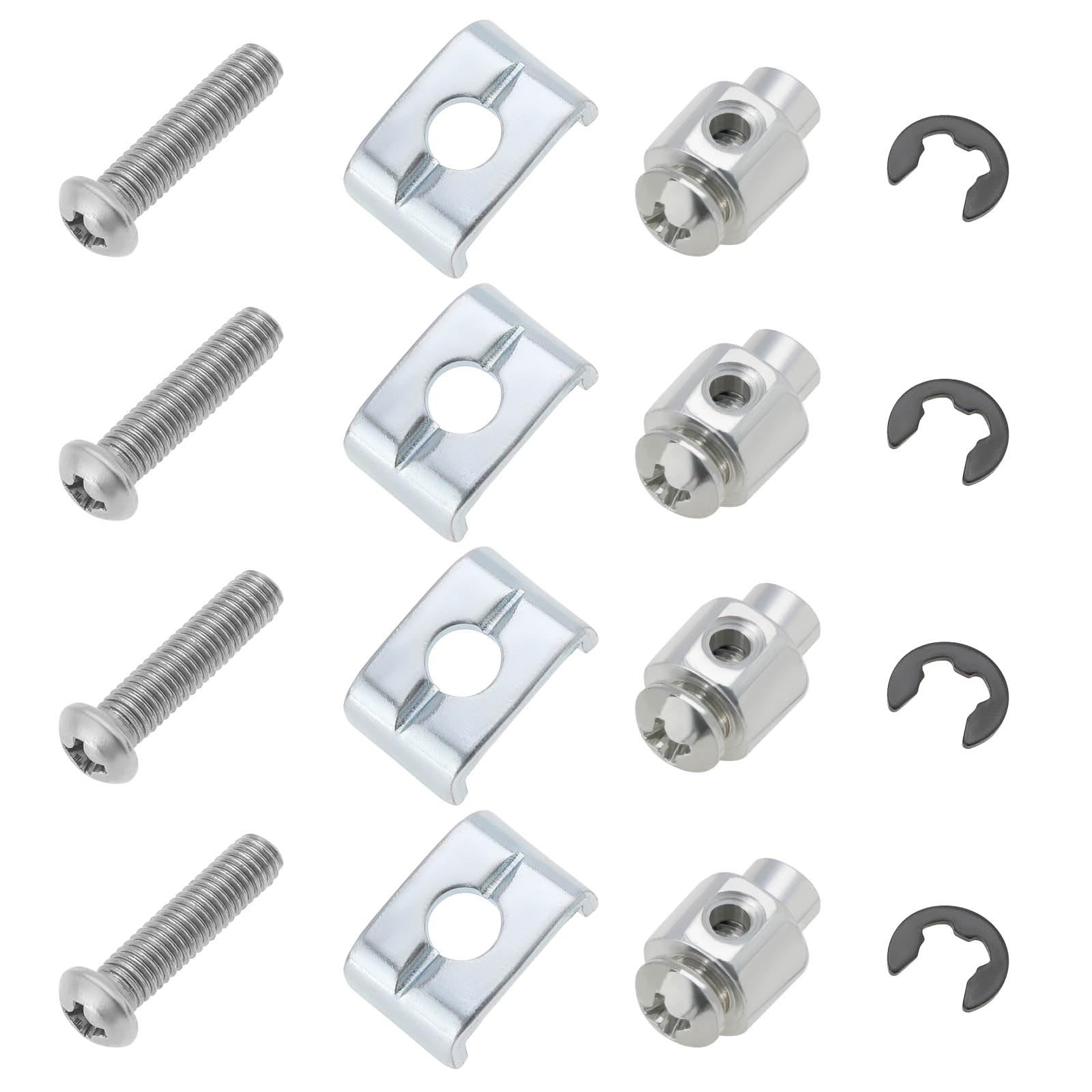 eMagTech 4 Sets of Lawn Mower Throttle Cable Holder Kits Compatible with Honda GX110 GX120 GX140 GX160 GX200 GX240 GX270 GX340 GX390 OE 16594-883-010