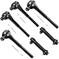 SCITOO 6pcs Suspension Kit Front Inner and Outer Tie Rod Ends and Adjusting Sleeves Complete Kit fit 1968 1969 1970 for Chevrolet C10 Pickup