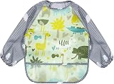 PandaEar 3 Pack Waterproof Sleeved Bibs with Long Sleeves Lizard view 4
