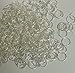 Rockin Beads 400 Jump Rings, Silver-plated Brass 12mm Round 21 Gauge Open 10.6mm Inside Jewelry Connectors Chain Links