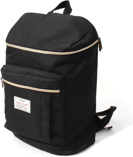 Amazon Co Jp ノーブランド品 リュックサック デイパック ナイロン レディース メンズ 通学 通勤 大人 サイズ カジュアル 軽量 R006 F ブラック 服 ファッション小物