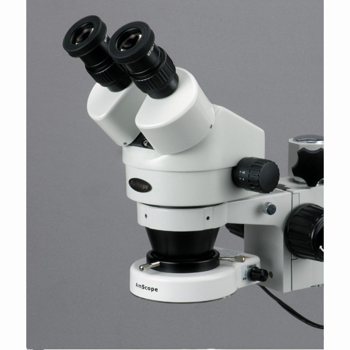 3.5X-45X Stereo Zoom Microscope on Boom Stand with 80 LED Light - Image 4