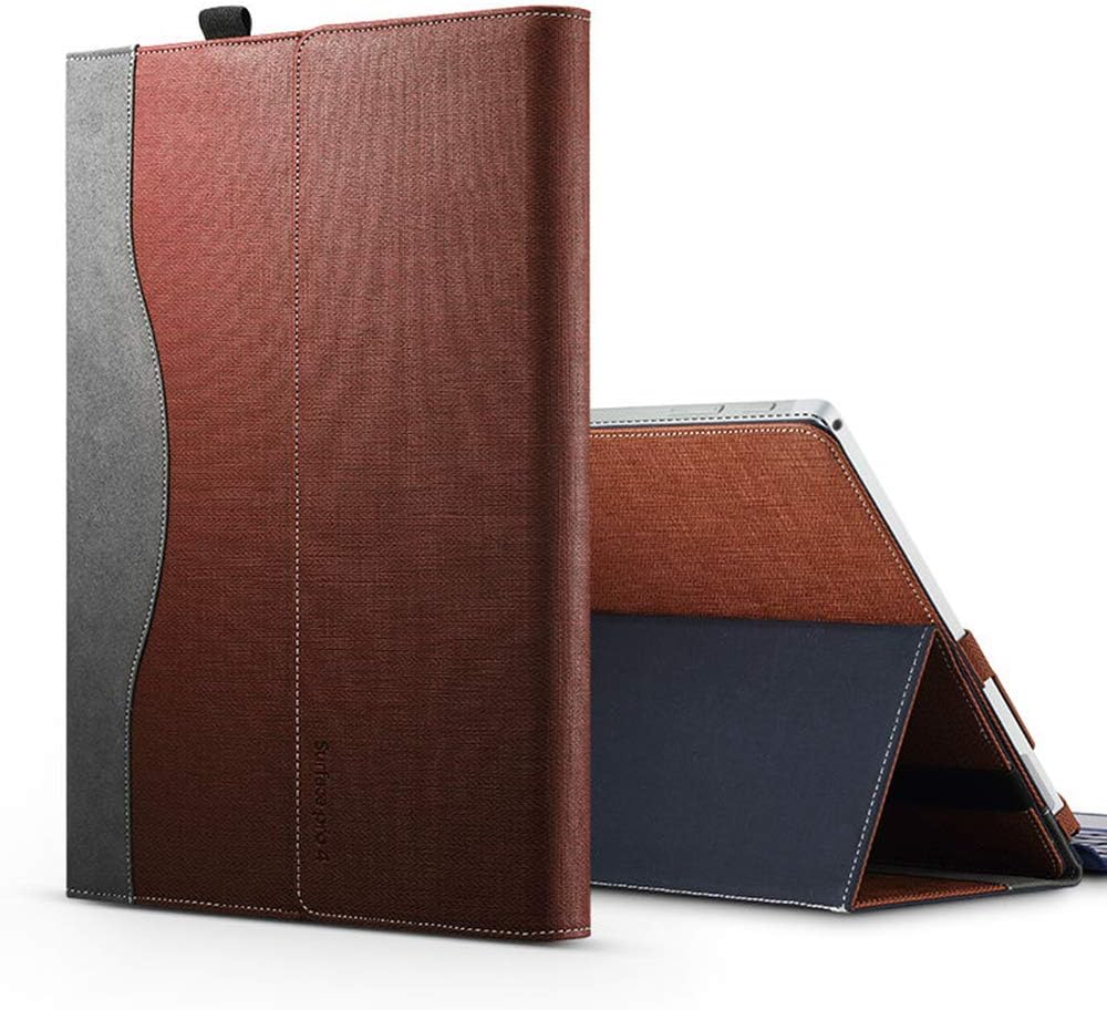 Compatible with Microsoft Surface Pro X 13 Inch Case Double-Sided Pluggable Suction with Elastic Band Protective Laptop…