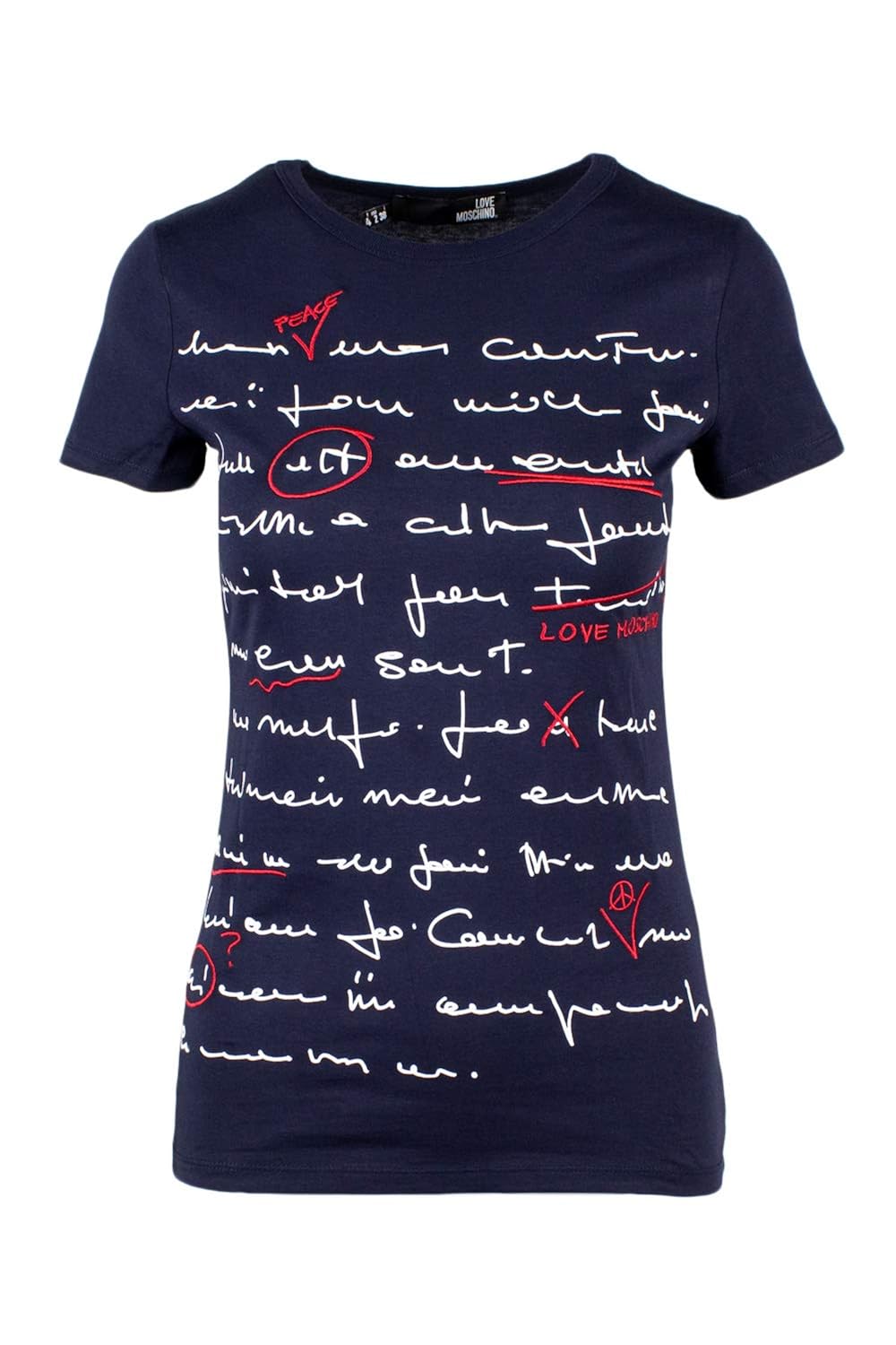 Short Woman Moschino Love T-Shirt ... Sleeve