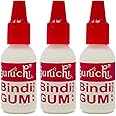 Yogic Mantra Suruchi Bindi Gum (3 Bottles Pack) Indian Bindi Glue for Skin. Temporary Body Glue for Skin Jewelry, Jewel Dots, Glitter Tattos, Gem Stones, Rhinestones & Forehead Maang Tikka Glue