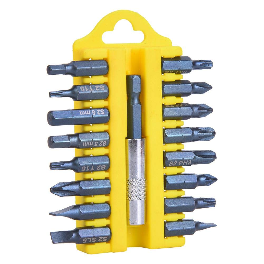 Screwdriver Set, 17Pcs Electric Screwdriver Bits Work Repair Tool for Household Appliances Electronics Crafts & DIY Projects(A Set)