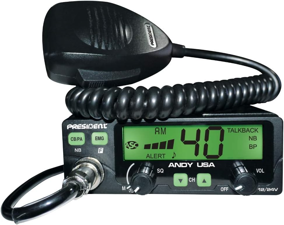 President Andy AM USA 12/24V with NOAA Weather Channels & Alert!: Electronics