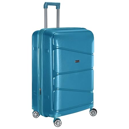 Nasher Miles Warrior Expander Hard-Sided Polypropylene Check-in Luggage Bag Green 28 Inch | 75CM Trolley Bag