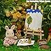 Odoria 1/12 Miniature Set of Paint Easel Dollhouse Decoration Accessories