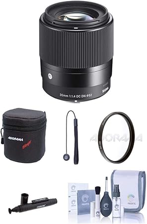 Amazon Com Sigma 30mm F 1 4 Dc Dn Contemporary Lens For Sony E Bundle With Free Accessories Electronics