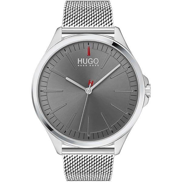 HUGO #LEAP Orologio Uomo 45mm - Multifunzione Quarzo, Quadrante Nero E Bracciale In Acciaio Inossidabile Argentato 1530174 - 2