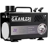 Gaahleri Airbrush Painting Kit with Compressor Air Tank 1L Dual Air Outlet System Advanced Air Brush Guide Manual Cake Decorating, Nail Tattoo Painting, Model Coloring Multi-Function