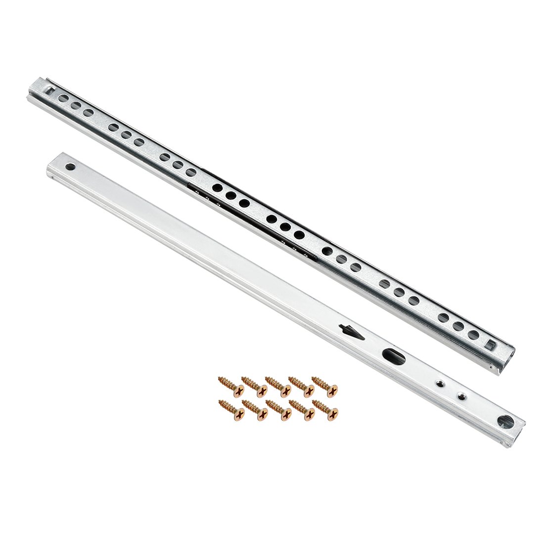 Uxcell Ball Bearing Drawer Slides Two Way Slide Track Rail 11