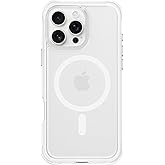 ORNARTO Air Case for iPhone 16 Pro Max Clear, Compatible with MagSafe, Military-Grade Drop Protection Cover with Built-in Air-White