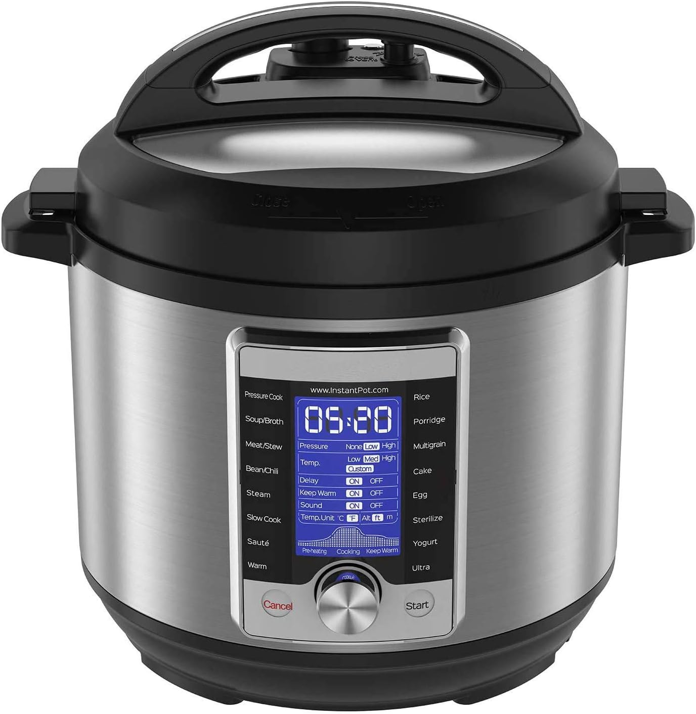 10-in-1 Electric Pressure Cooker, Sterilizer, Slow Cooker, Rice Cooker, 6 Quart, 16 One-Touch Programs & Air Fryer Lid 6 in 1, No Pressure Cooking Functionality, 6 Qt, 1500 W