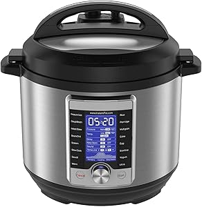 10-in-1 Electric Pressure Cooker, Sterilizer, Slow Cooker, Rice Cooker, 6 Quart, 16 One-Touch Programs & Air Fryer Lid 6 in 1, No Pressure Cooking Functionality, 6 Qt, 1500 W