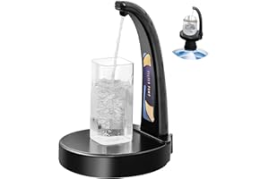 LECIEL Gravity Sensor Desktop Water Dispenser for 1-5 Gallon Bottle, Drinking Water Table Pump for 5 Gallon Jug, USB Charging Battery Powered Water Dispenser