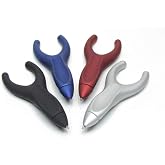 Penagain Ergosof, Ballpoint Pen, Set of 4 Colors: Black, Silver, Red and Blue (Individually Packaged with Two Refills Per Pen)