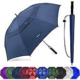 Baraida Golf Umbrella Large 54/62/68/72 Inch, Extra Large Oversize Double Canopy Vented Windproof Waterproof Umbrella, Automatic Open Golf Umbrella for Men and Women and Family.