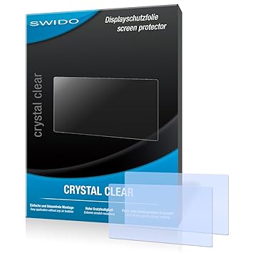 SWIDO® Displayschutz für Tomtom Via 135 M Europe Traffic [4 Stück] Kristall-Klar, Hoher Härtegrad, Schutz vor Öl, Staub und K