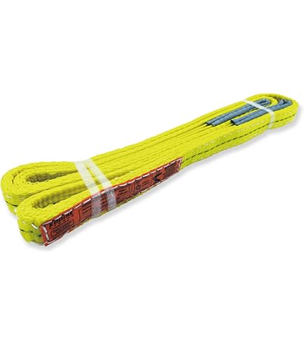 Dawnerz Sangle De Levage 8000 Kg - 6 Mètres Polyester - Boucles Renforcées - WLL Directe