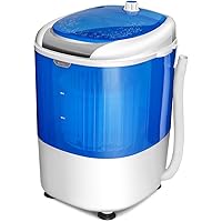 COSTWAY Mini Washing Machine with Spin Dryer, Electric Compact Laundry Machines Portable Durable Design Washer Energy…