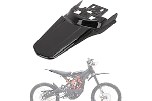 JFG RACING Sur Ron Rear Fender,Motorcycle Rear Fender Mudguard Plastic for Surron Sur Ron Light Bee X/S Segway X260 X160 Electric Dirt Bike EBike Black