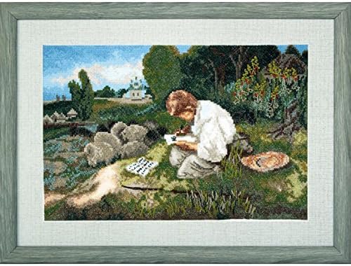 BT-016 Counted cross stitch kit Crystal Art When I was thirteen 31.5x21 cm / 12.2x8.26 in