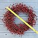 Ridgewood Red Berry Wreath 24 Inch - Stunning Red Berry Front Door Wreath Design That Transforms Winter Decor, Beautiful White Gift Box Included.
