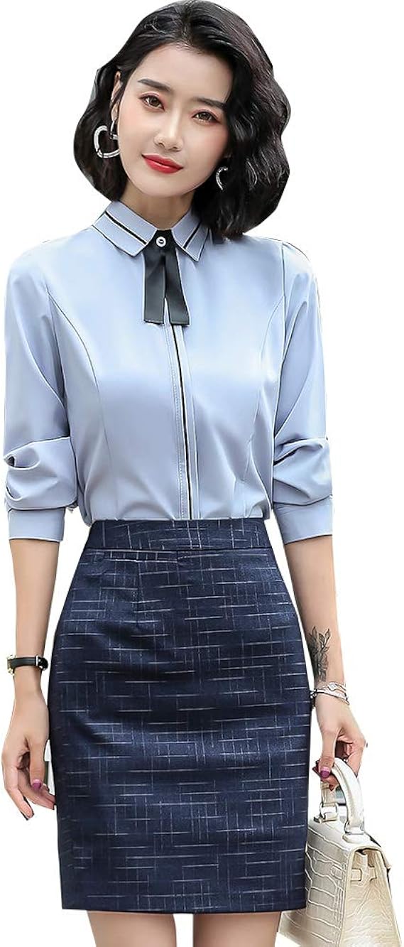 Amazon 長袖シャツレデイースol正式シャツリクルート募集面接入社卒業教師司会者lサイズ 白 ブルー ピンク S 4xl シャツ ブラウス 通販