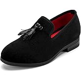 Meijiana Boys' Formal Dress Slip-On Loafers - Tuxedo Shoe for Baby Dress Shoes