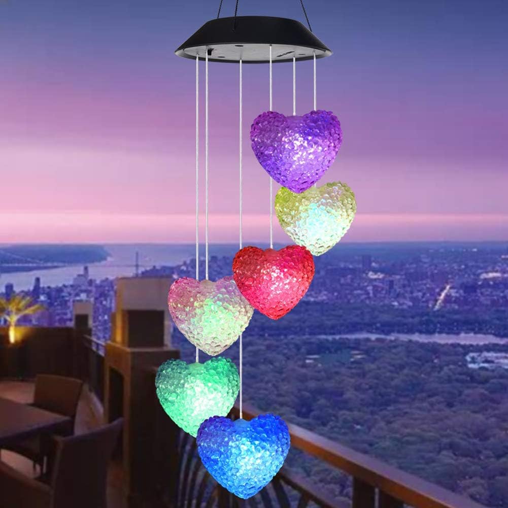Garden & Outdoors Prosperveil Solar Wind Chimes Garden Ball Lights LED