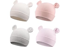 JANGANNSA Cotton Newborn Baby Girls Hat Spring Newborn Boys Hat Cute Rabbit Infant Beanie