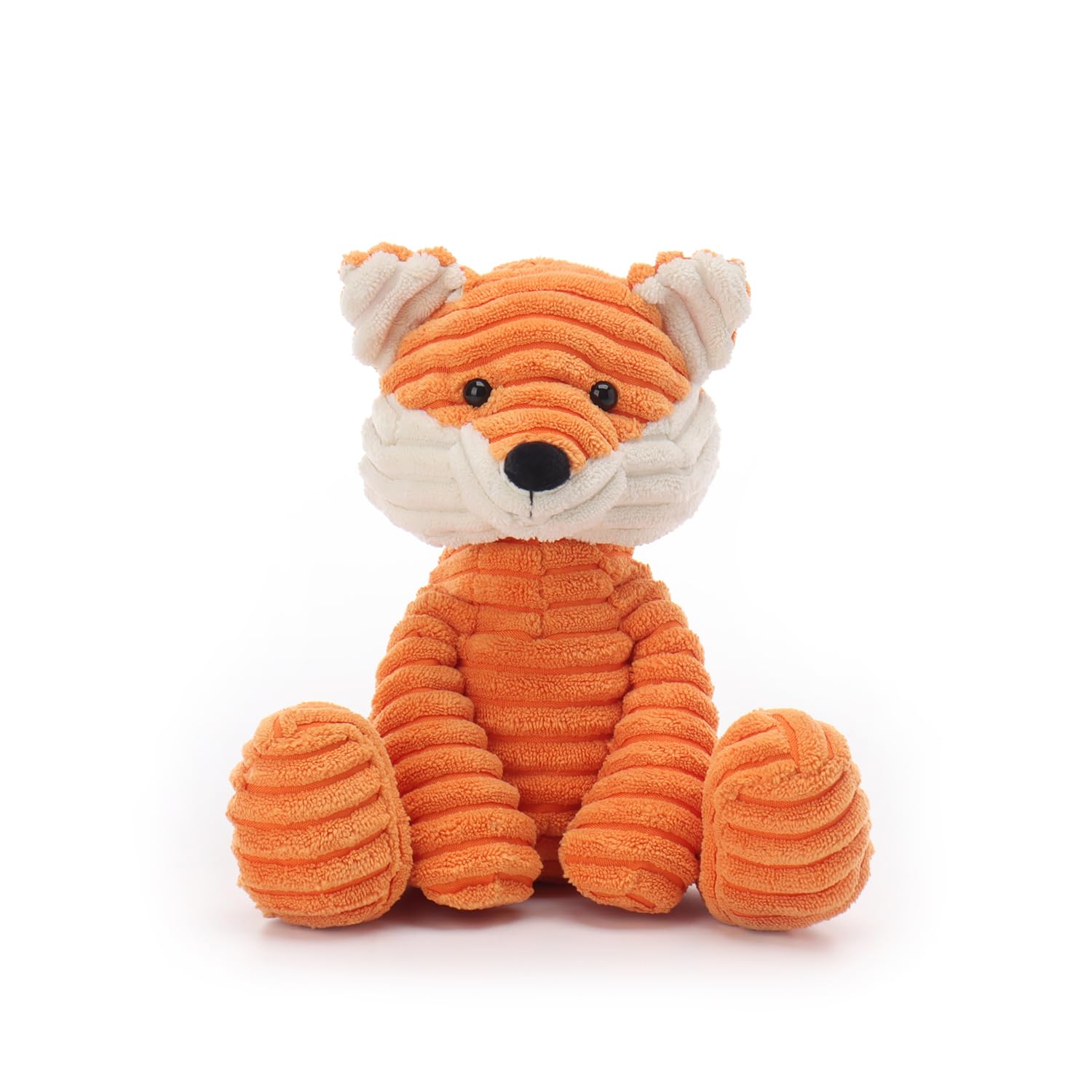 Apricot Lamb Stuffed Animal Soft Corduroy Fox, Toys Plush Cuddly Perfect for Child (Corduroy Fox, 8.7 Inches)