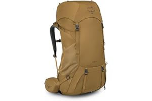 Osprey Rook 65L Men's Backpacking Backpack, Histosol Brown/Rhino Grey