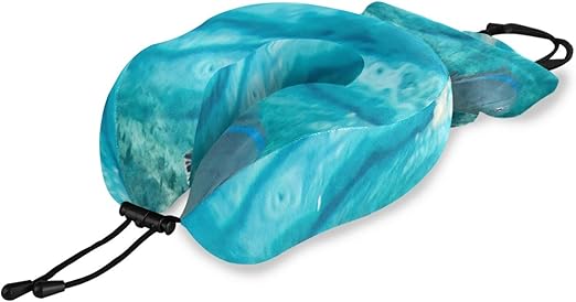 Amazon Com Liaosax Custom Travel Pillow Tropical Beach Sea Turtle
