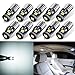 AUTOGINE 10pcs Super Bright Error Free 194 168 175 2825 W5W T10 912 LED Bulbs Xenon White 3030 Chipset for Car Interior Dome Map Door Courtesy Trunk License Plate Lights