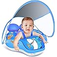 LAYCOL Baby Swimming Float with UPF50+ Sun Canopy Baby Floats for Pool No Flip Overbaby Pool for Baby Age of 3-36 Months