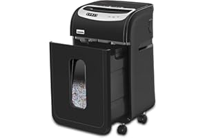 Paper Shredder Heavy Duty,VidaTeco 20-Sheet Cross Cut Shredder for Home Office Heavy Duty,Paper Shredding Machine for Office,60 Mins Running,Shred Card/CD,58dB with 7.9-Gal Larger Bin,Auto Jam Proof