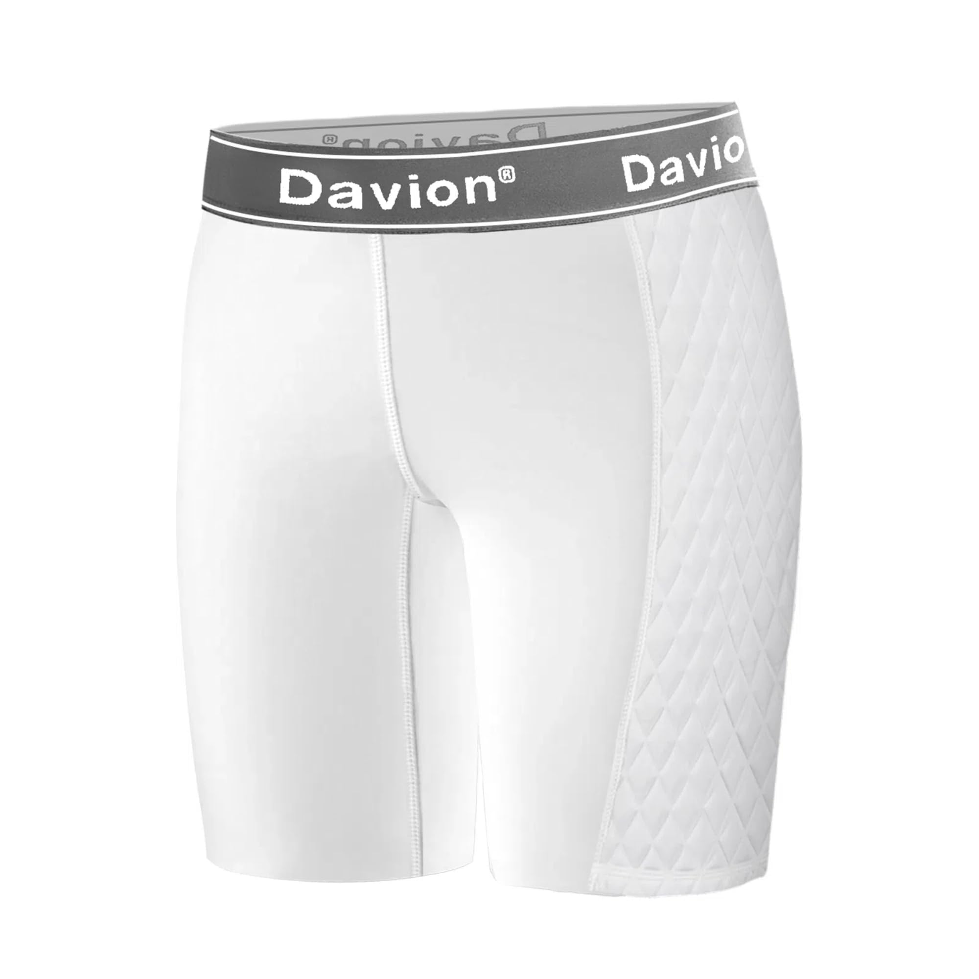 Easton Youth Padded Baseball Sliding Shorts – White, Medium – Boys' Microfiber